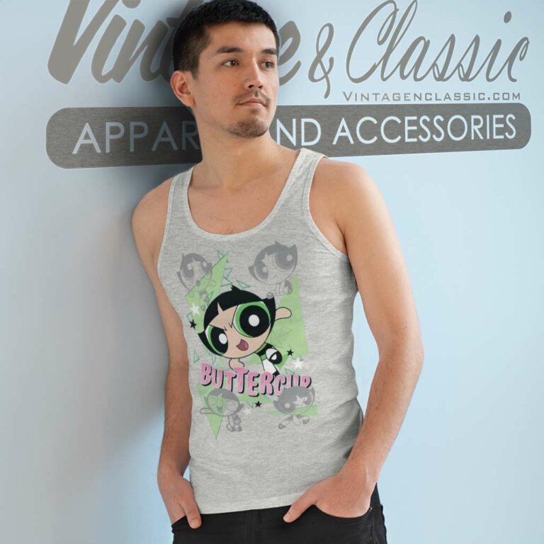 Powerpuff Girls Buttercup Tank Top Racerback Powerpuff Girls Buttercup Tank Top Racerback