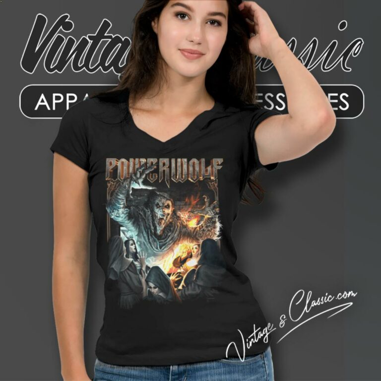Powerwolf Mass V Neck TShirt Powerwolf Mass V Neck TShirt