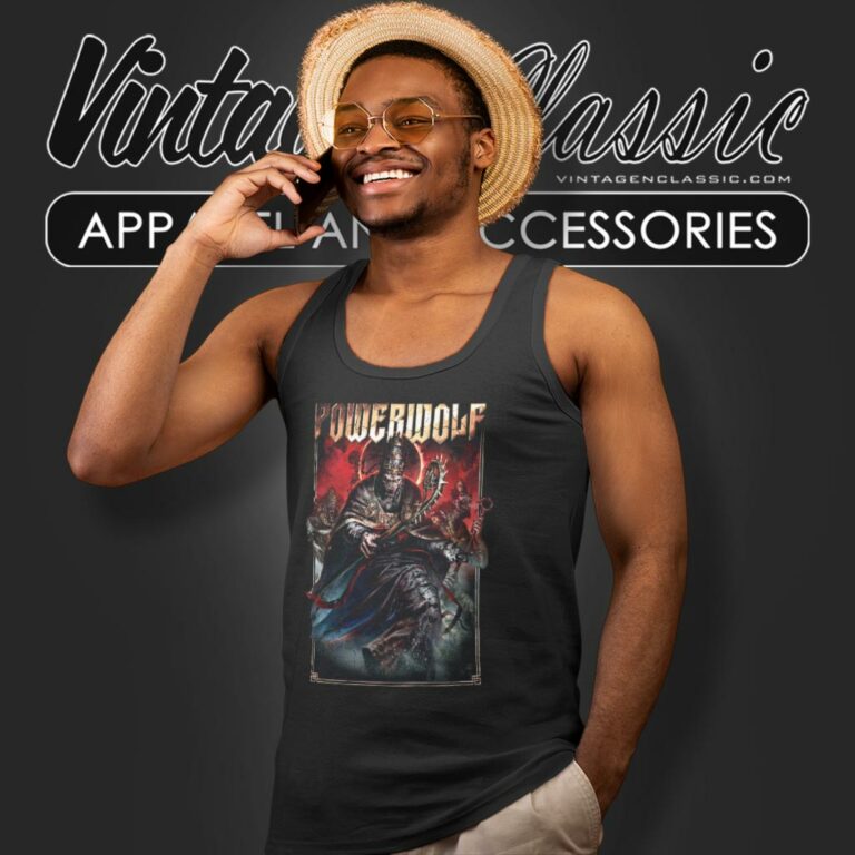 Powerwolf Shirt Blood Of The Saints Tank Top Racerback Powerwolf Shirt Blood Of The Saints Tank Top Racerback