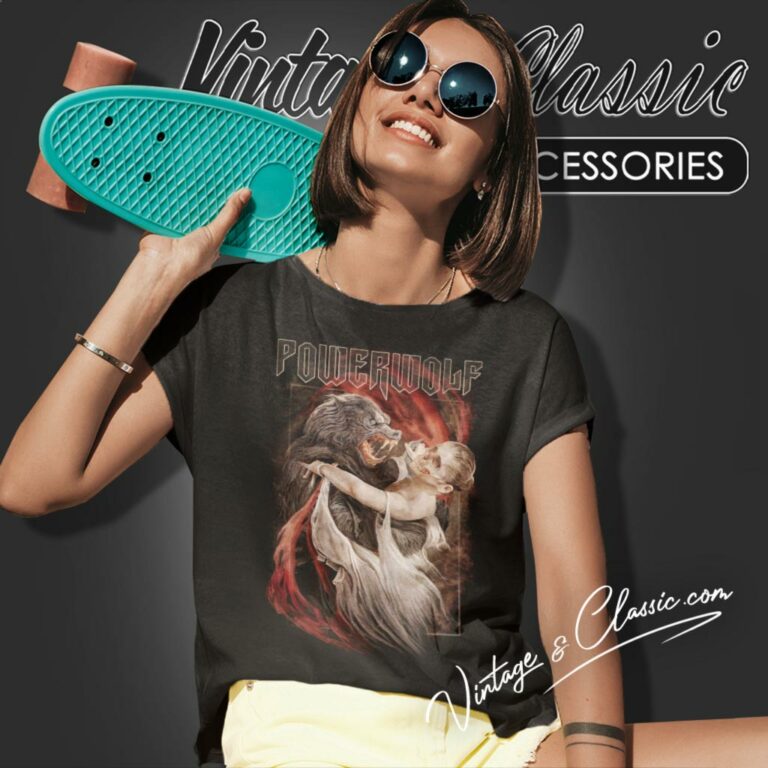 Powerwolf Shirt Dancing With The Dead Women T Shirt Powerwolf Shirt Dancing With The Dead Women T Shirt