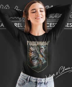 Powerwolf Shirt Kiss Of The Cobra King Long Sleeve Tee