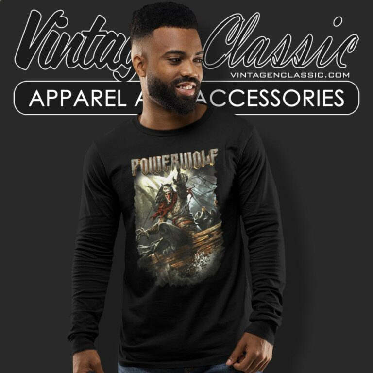 Powerwolf Shirt Sainted By The Storm Long Sleeve Tee Powerwolf Shirt Sainted By The Storm Long Sleeve Tee