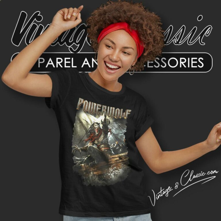 Powerwolf Shirt Sainted By The Storm Women T Shirt Powerwolf Shirt Sainted By The Storm Women T Shirt