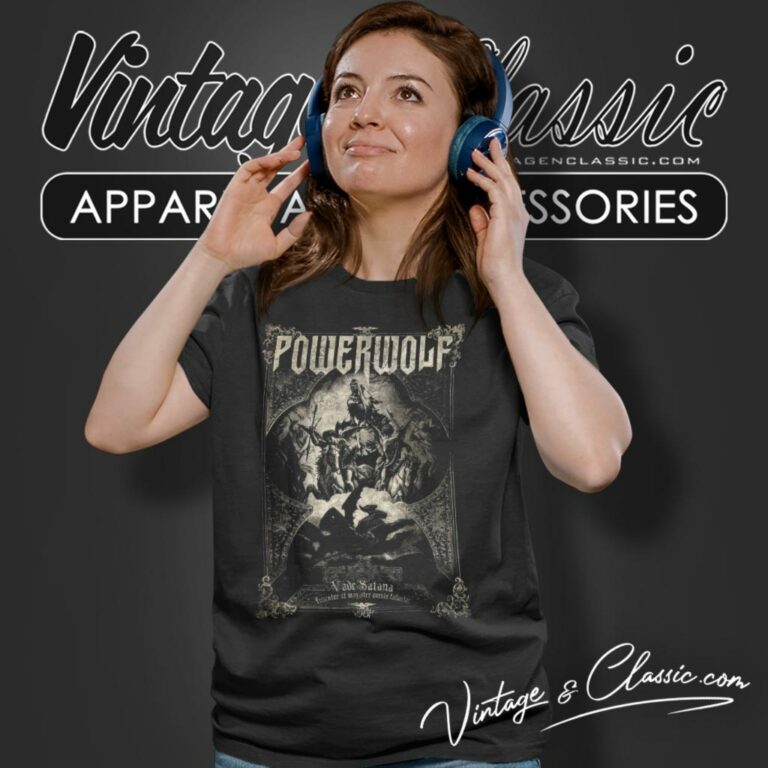 Powerwolf Vada Satana Women T Shirt Powerwolf Vada Satana Women T Shirt