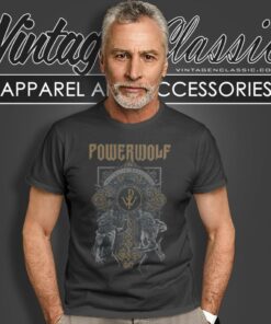 Powerwolf Wolf Cross T Shirt