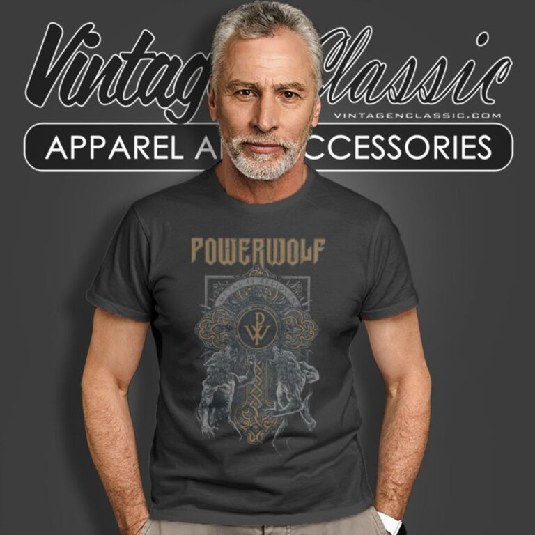 Powerwolf Wolf Cross T Shirt Powerwolf Wolf Cross T Shirt