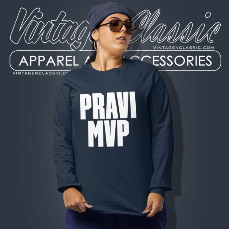 Pravi Mvp Shirt Dallas Mavericks Basketball Team Wearing Long Sleeve Tee Pravi Mvp Shirt Dallas Mavericks Basketball Team Wearing Long Sleeve Tee