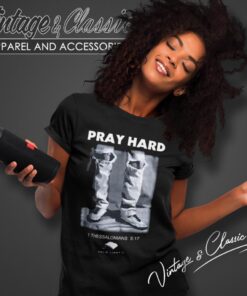 Pray Hard 1 Thessalonians 5 17 Grunge Ripped Jeans Women T Shirt