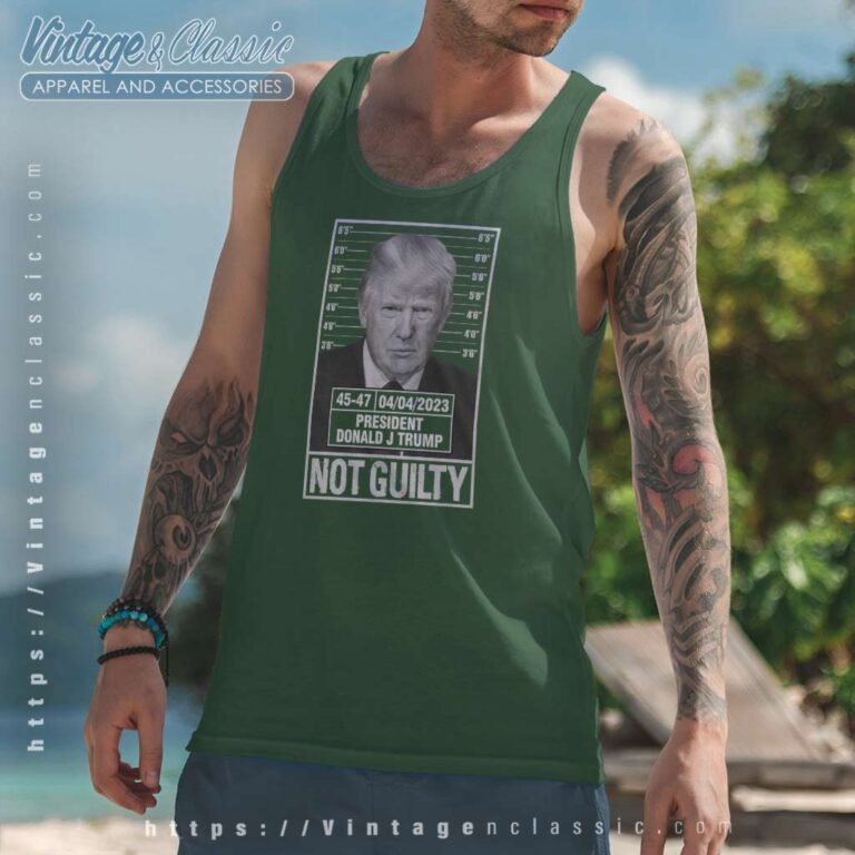 President Donald Trump Not Guilty Tank Top Racerback President Donald Trump Not Guilty Tank Top Racerback
