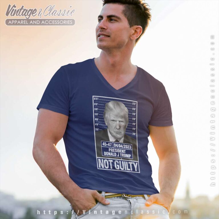 President Donald Trump Not Guilty V Neck TShirt President Donald Trump Not Guilty V Neck TShirt