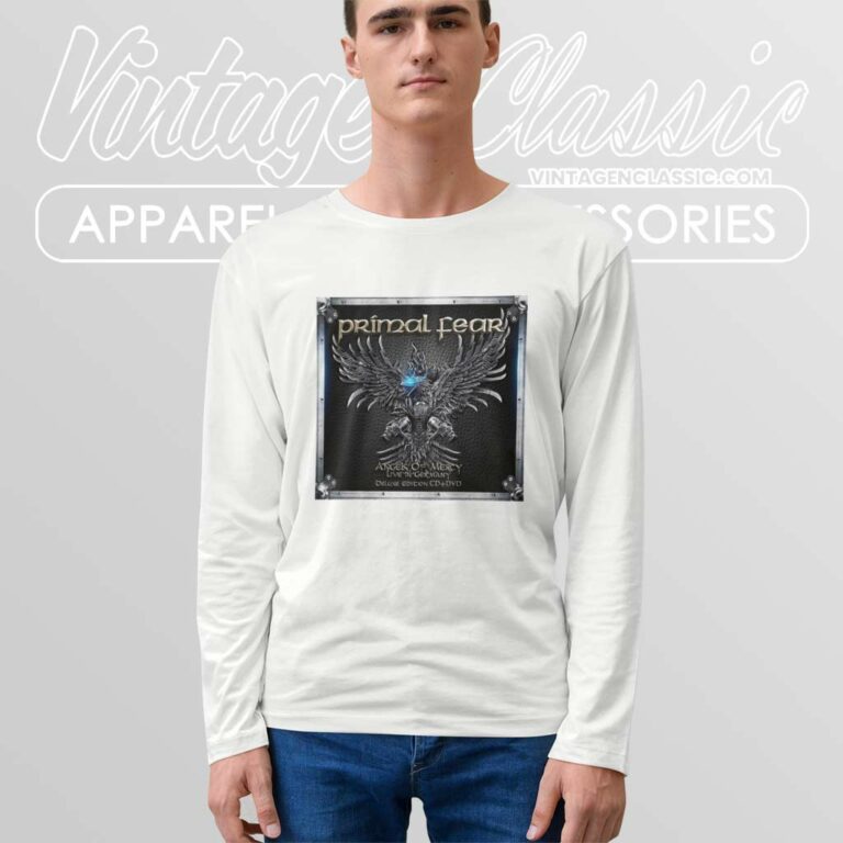 Primal Fear Shirt Angels Of Mercy Live In Germany Long Sleeve Tee Primal Fear Shirt Angels Of Mercy Live In Germany Long Sleeve Tee