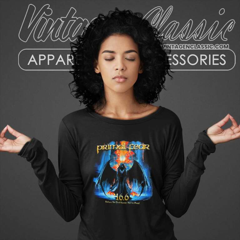 Primal Fear Shirt Tour Dates Adult Long Sleeve Tee Primal Fear Shirt Tour Dates Adult Long Sleeve Tee
