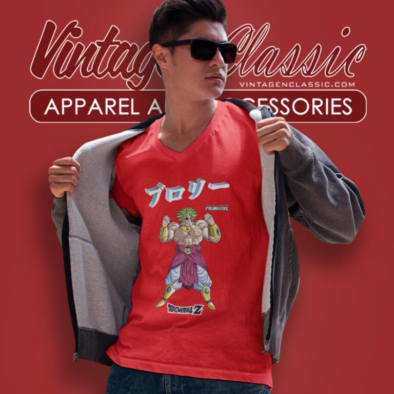 Primitive X Dragon Ball Z Broly V Neck TShirt Primitive X Dragon Ball Z Broly V Neck TShirt