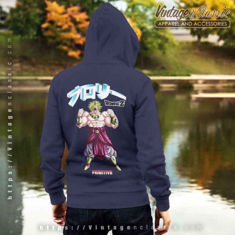 Primitive X Dragon Ball Z Super Saiyan Broly Hoodie Back Side Primitive X Dragon Ball Z Super Saiyan Broly Hoodie Back Side