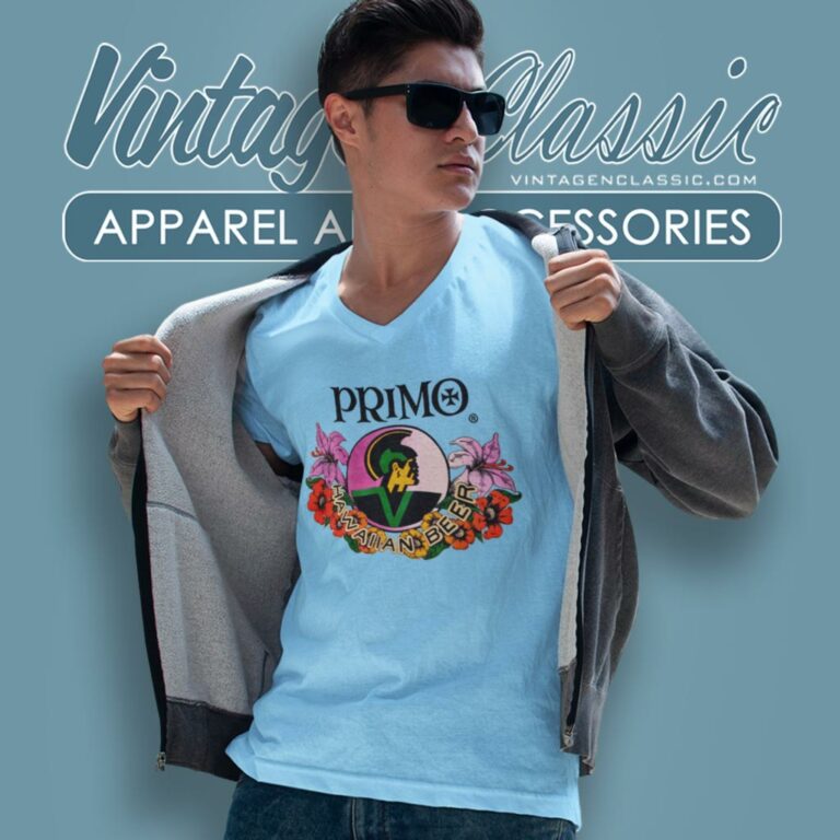 Primo Hawaiian Beer V Neck TShirt Primo Hawaiian Beer V Neck TShirt