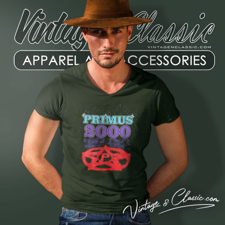 Primus 2000 Miscellaneous Debris V Neck TShirt Primus 2000 Miscellaneous Debris V Neck TShirt