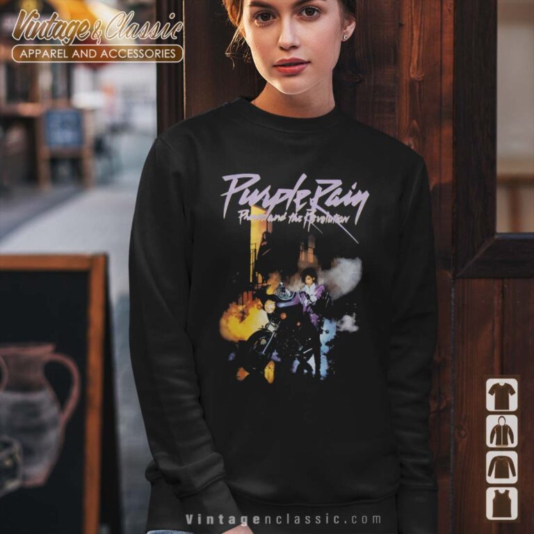 Prince Purple Rain Album Sweatshirt Prince Purple Rain Album Sweatshirt