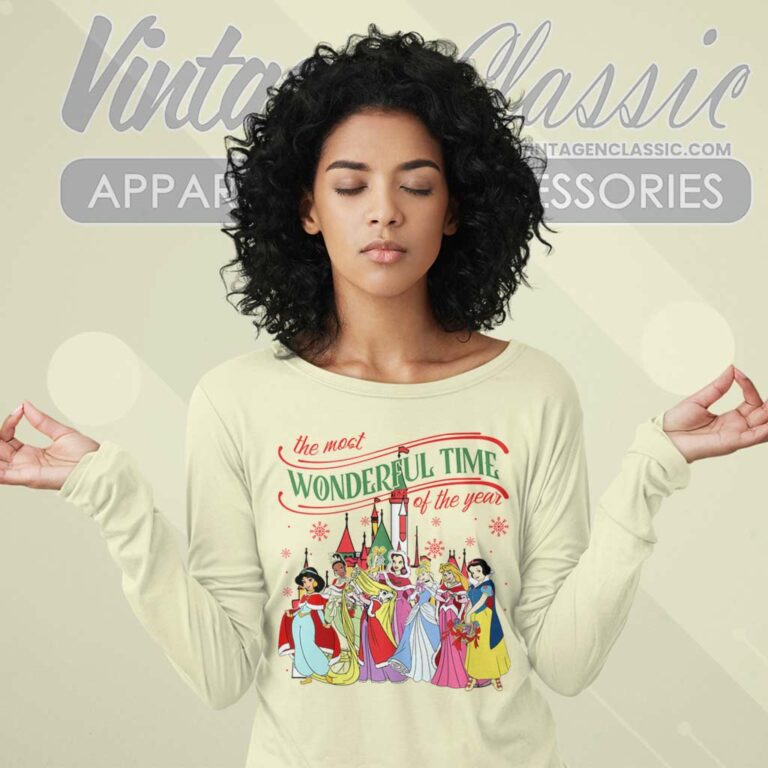 Princess Christmas Walt Disney Long Sleeve Tee Princess Christmas Walt Disney Long Sleeve Tee