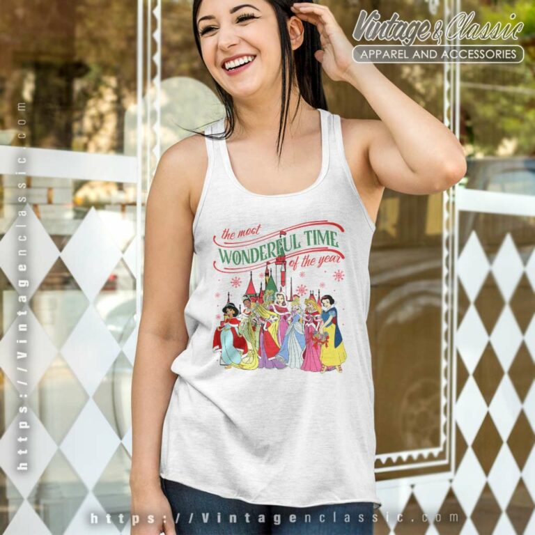 Princess Christmas Walt Disney Tank Top Racerback Princess Christmas Walt Disney Tank Top Racerback