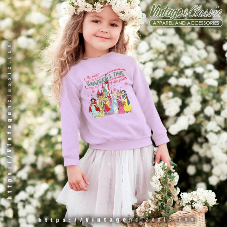 Princess Christmas Walt Disney kids Sweatshirt Princess Christmas Walt Disney kids Sweatshirt