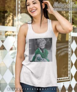 Princess Diana Wearing Philadelphia Eagles Jacket Tank Top Racerback