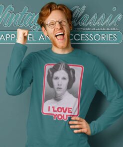Princess Leia I Love You Star Wars Long Sleeve Tee
