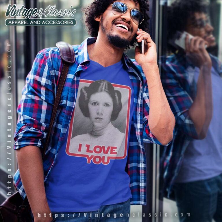 Princess Leia I Love You Star Wars V Neck TShirt Princess Leia I Love You Star Wars V Neck TShirt