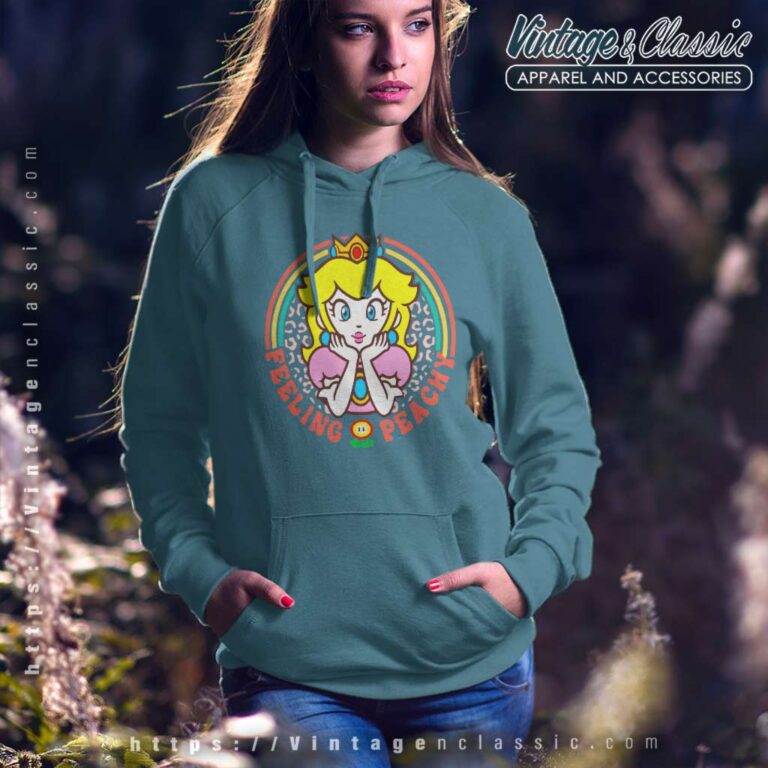 Princess Peach Feeling Peachy Super Mario Hoodie Princess Peach Feeling Peachy Super Mario Hoodie
