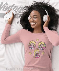 Princess Peach Its Peach Time Super Mario Long Sleeve Tee