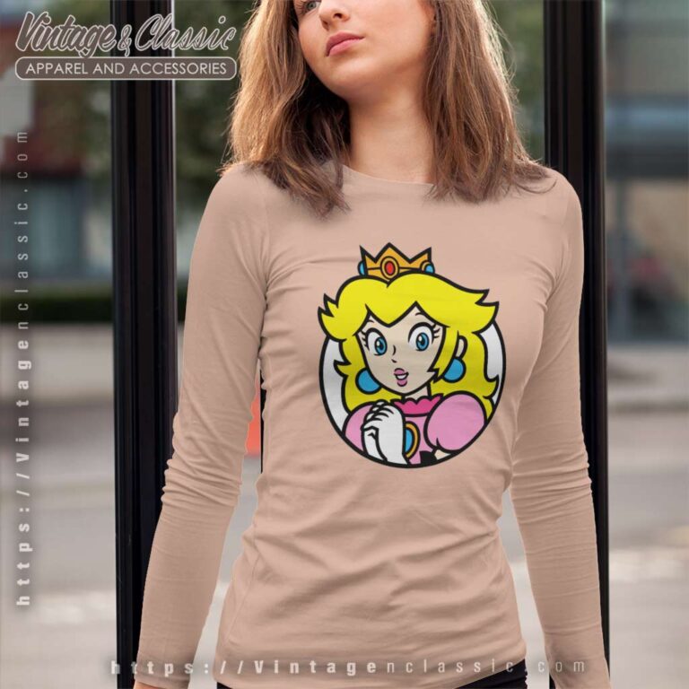 Princess Peach Star Super Mario Long Sleeve Tee Princess Peach Star Super Mario Long Sleeve Tee