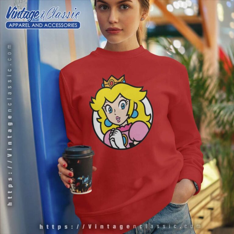 Princess Peach Star Super Mario Sweatshirt Princess Peach Star Super Mario Sweatshirt