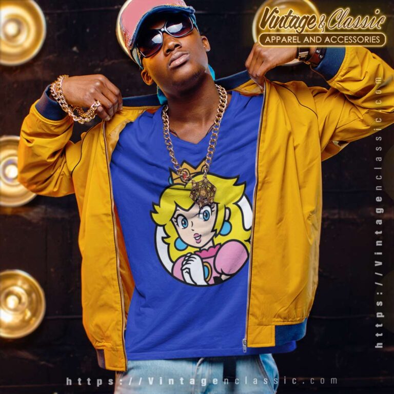 Princess Peach Star Super Mario V Neck TShirt Princess Peach Star Super Mario V Neck TShirt