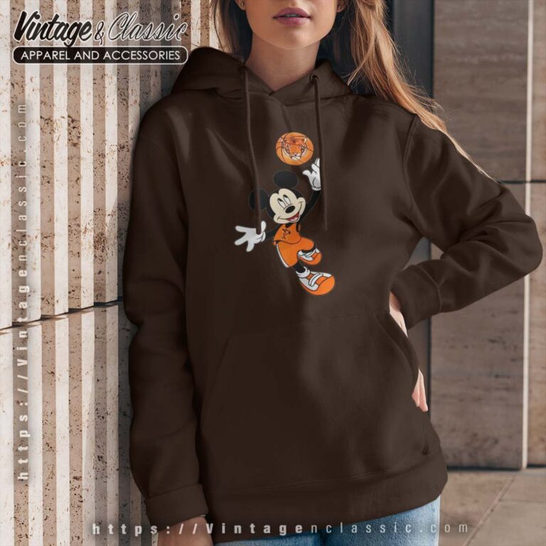 Princeton Tigers Mickey Basketball NCAA March Madness Hoodie Women Princeton Tigers Mickey Basketball NCAA March Madness Hoodie Women