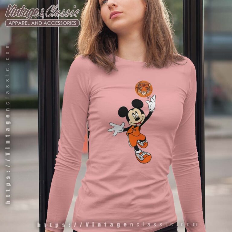 Princeton Tigers Mickey Basketball NCAA March Madness Longsleeves Princeton Tigers Mickey Basketball NCAA March Madness Longsleeves