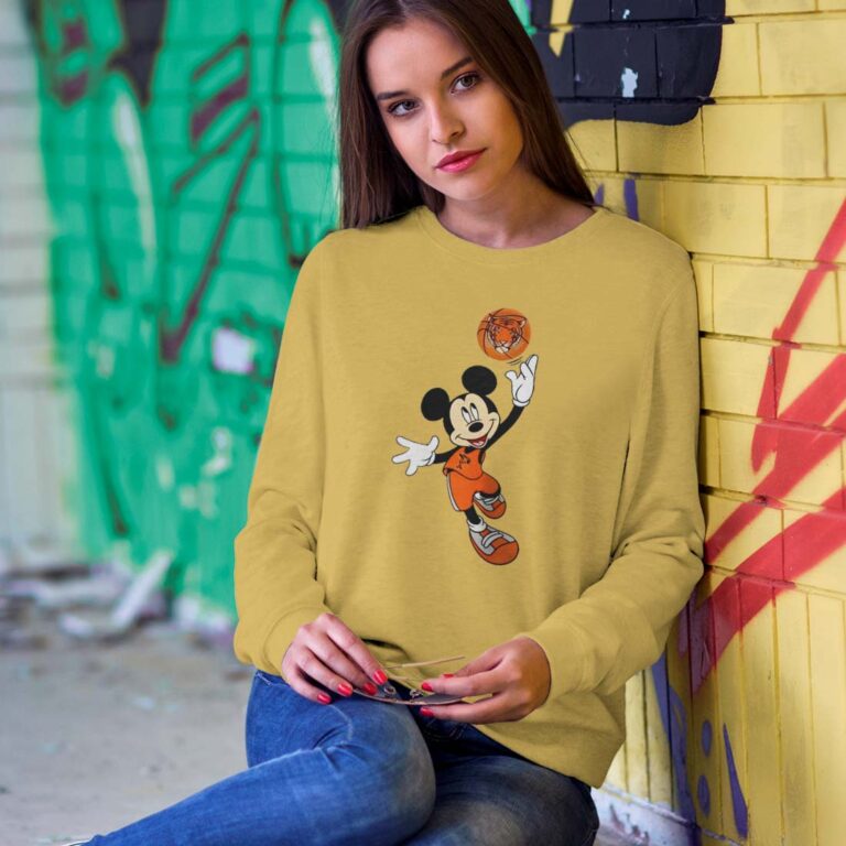 Princeton Tigers Mickey Basketball NCAA March Madness Sweetshirt Princeton Tigers Mickey Basketball NCAA March Madness Sweetshirt