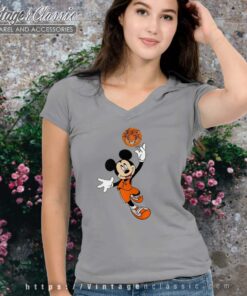 Princeton Tigers Mickey Basketball NCAA March Madness Vneck