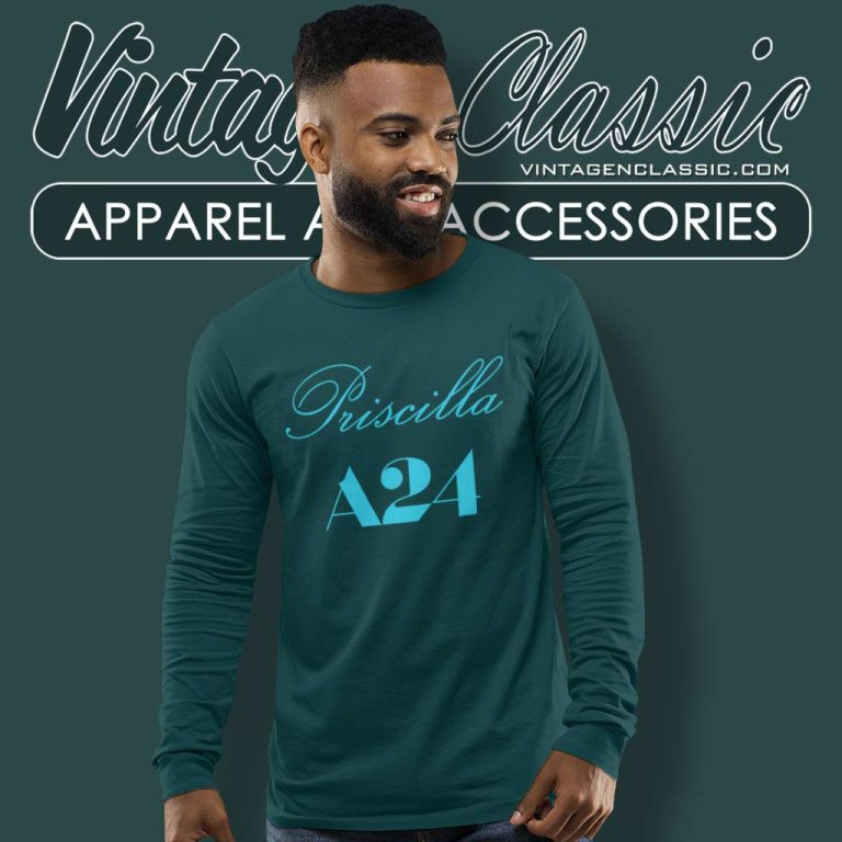 Priscilla A24 Films Logo Long Sleeve Tee Priscilla A24 Films Logo Long Sleeve Tee