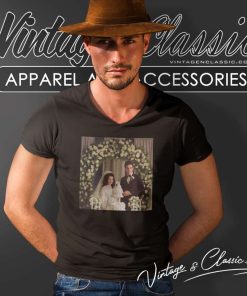 Priscilla Wedding Cailee Spaeny Vs Jacob Elordi Fantasy And Reality V Neck TShirt