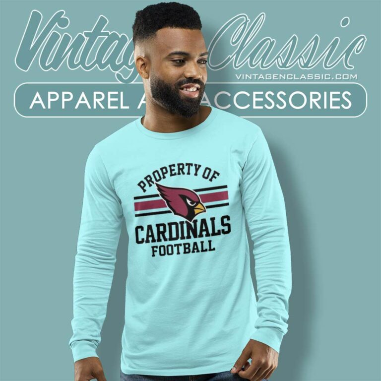 Property Of Arizona Cardinals Football Nfl Logo Long Sleeve Tee Property Of Arizona Cardinals Football Nfl Logo Long Sleeve Tee