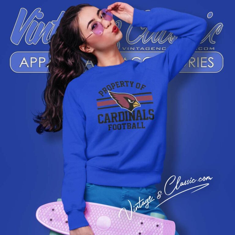 Property Of Arizona Cardinals Football Nfl Logo Sweatshirt Property Of Arizona Cardinals Football Nfl Logo Sweatshirt