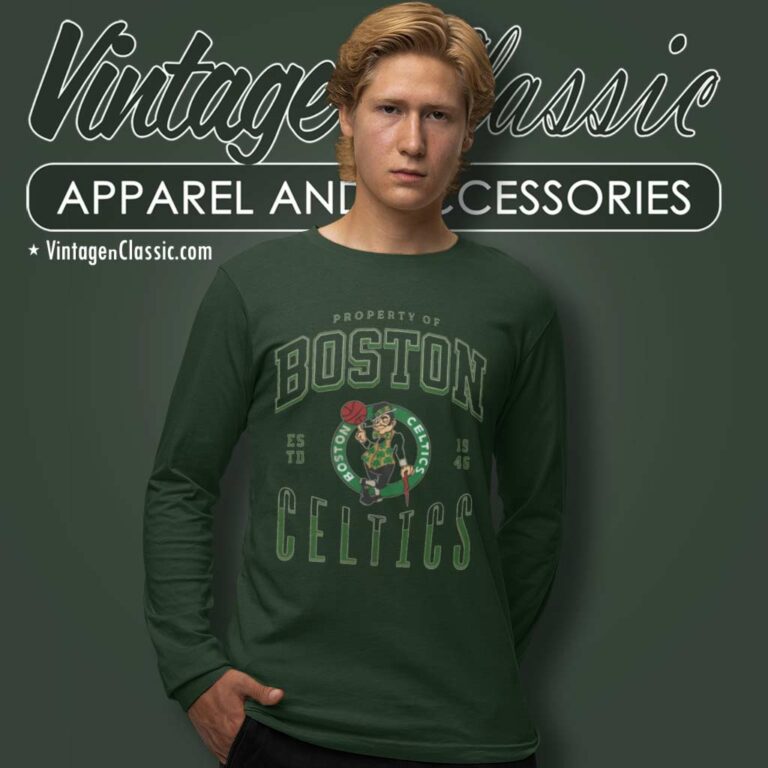 Property Of Boston Celtic 1946 Long Sleeve Tee Property Of Boston Celtic 1946 Long Sleeve Tee