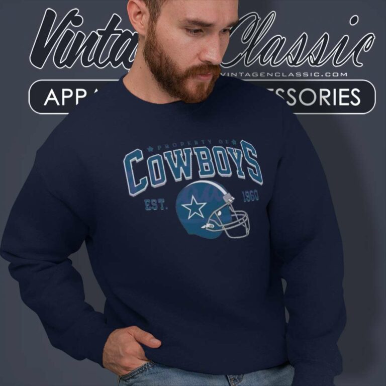 Property Of Cowboys Football Helmet Est 1960 Sweatshirt Property Of Cowboys Football Helmet Est 1960 Sweatshirt