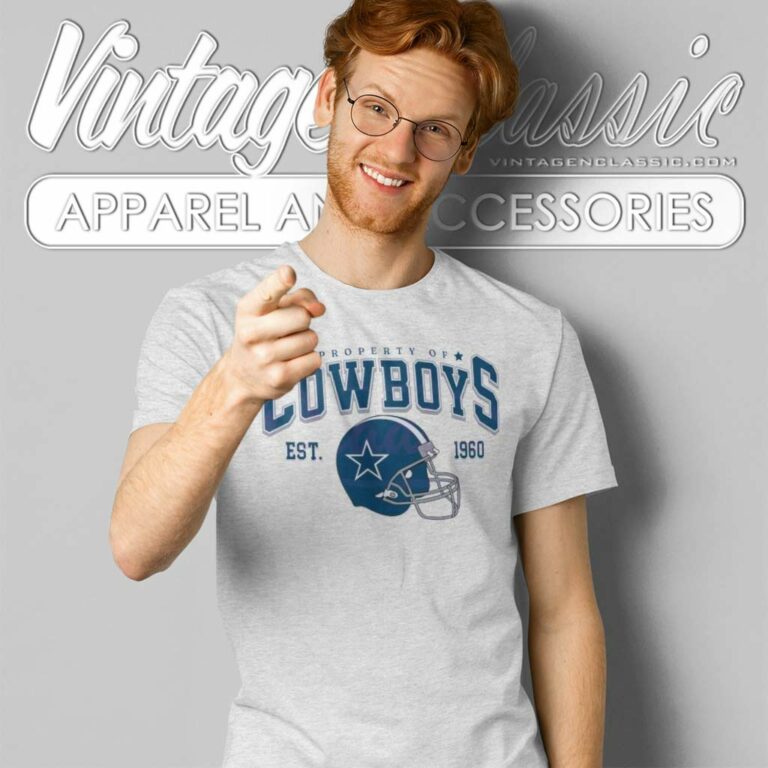 Property Of Cowboys Football Helmet Est 1960 T Shirt Property Of Cowboys Football Helmet Est 1960 T Shirt
