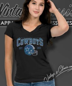 Property Of Cowboys Football Helmet Est 1960 V Neck TShirt
