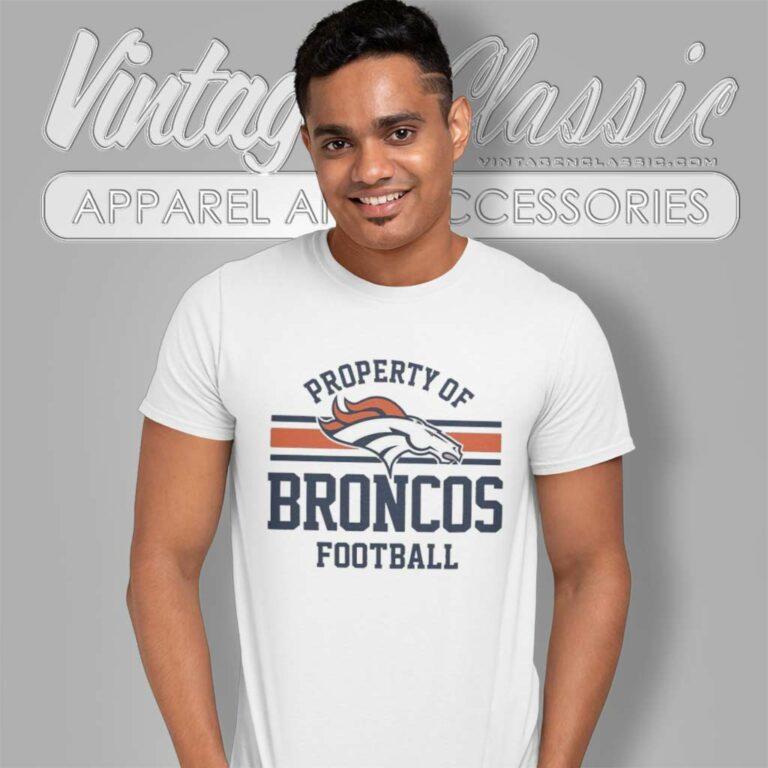 Property Of Denver Bronco Football Nfl Logo T Shirt Property Of Denver Bronco Football Nfl Logo T Shirt
