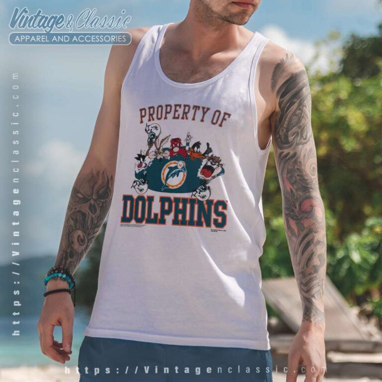 Property Of Dolphins Looney Tunes Tank Top Racerback Property Of Dolphins Looney Tunes Tank Top Racerback