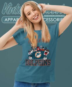 Property Of Dolphins Looney Tunes Women TShirt
