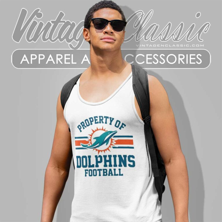 Property Of Miami Dolphins Football Nfl Logo Tank Top Racerback Property Of Miami Dolphins Football Nfl Logo Tank Top Racerback
