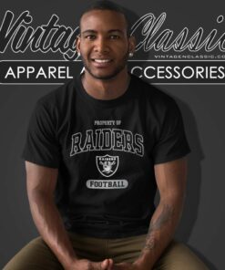 Property Of Raiders Logo Foodball Shirt Pets First Oakland T Shirt