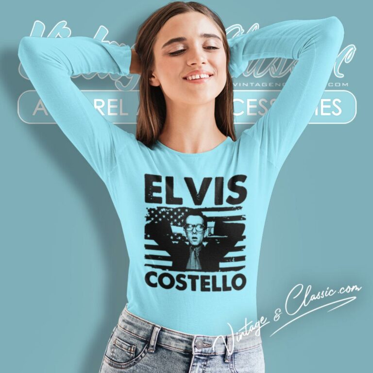 Proud Hits Elvis Costello Detour Live 2024 Us Flag Long Sleeve Tee Proud Hits Elvis Costello Detour Live 2024 Us Flag Long Sleeve Tee